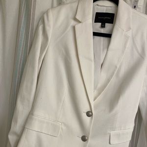 Banana Republic White Petite Blazer size 10